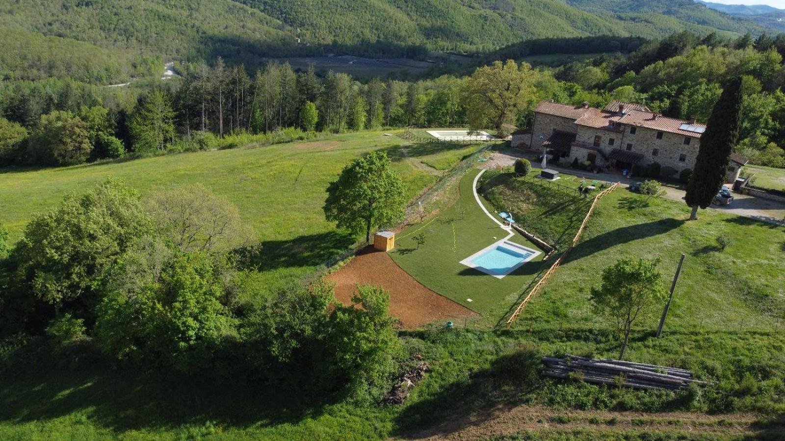 Villa Antico Casale Di Ferdinandi Bibbiena Exterior foto